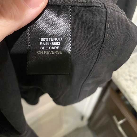 Torrid Black tencel button down shirt - Picture 3 of 6